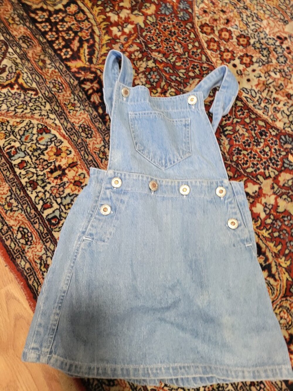 Vintage Girls Skorts By Star ride 80's Denim Overall Skorts